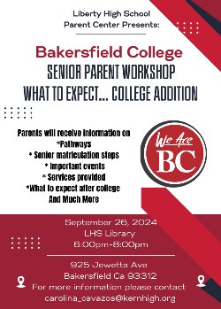 BC Senior Parent Workshop